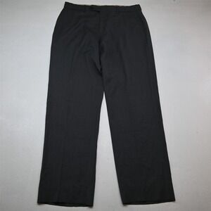 Ballin 34x34 Gray Super 120s Wool Comfort Eze‎ Classic Flat Front Dress Pants
